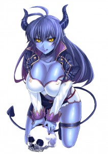 Blue Skin (demon girl, elf, monster girl)